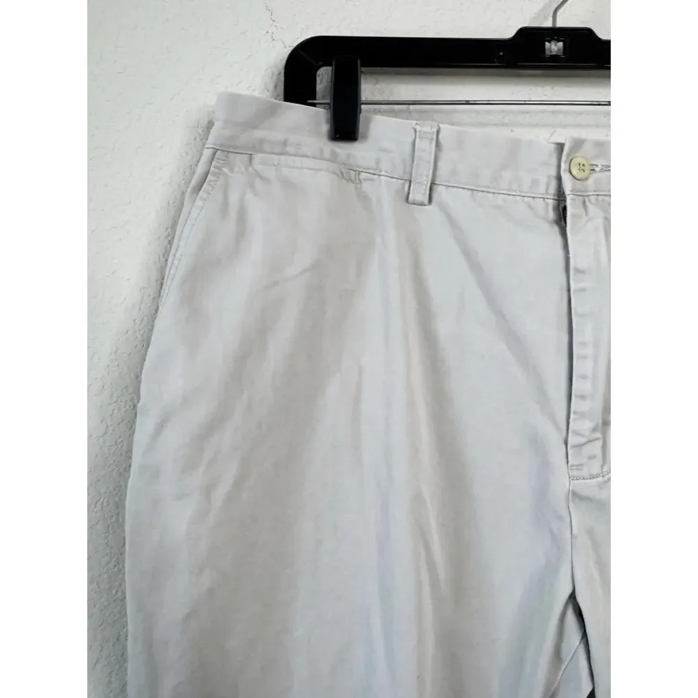 Polo Ralph‎ Lauren Pants Mens 38x32 Khaki Prospect Chino Flat Front Preppy Twill
